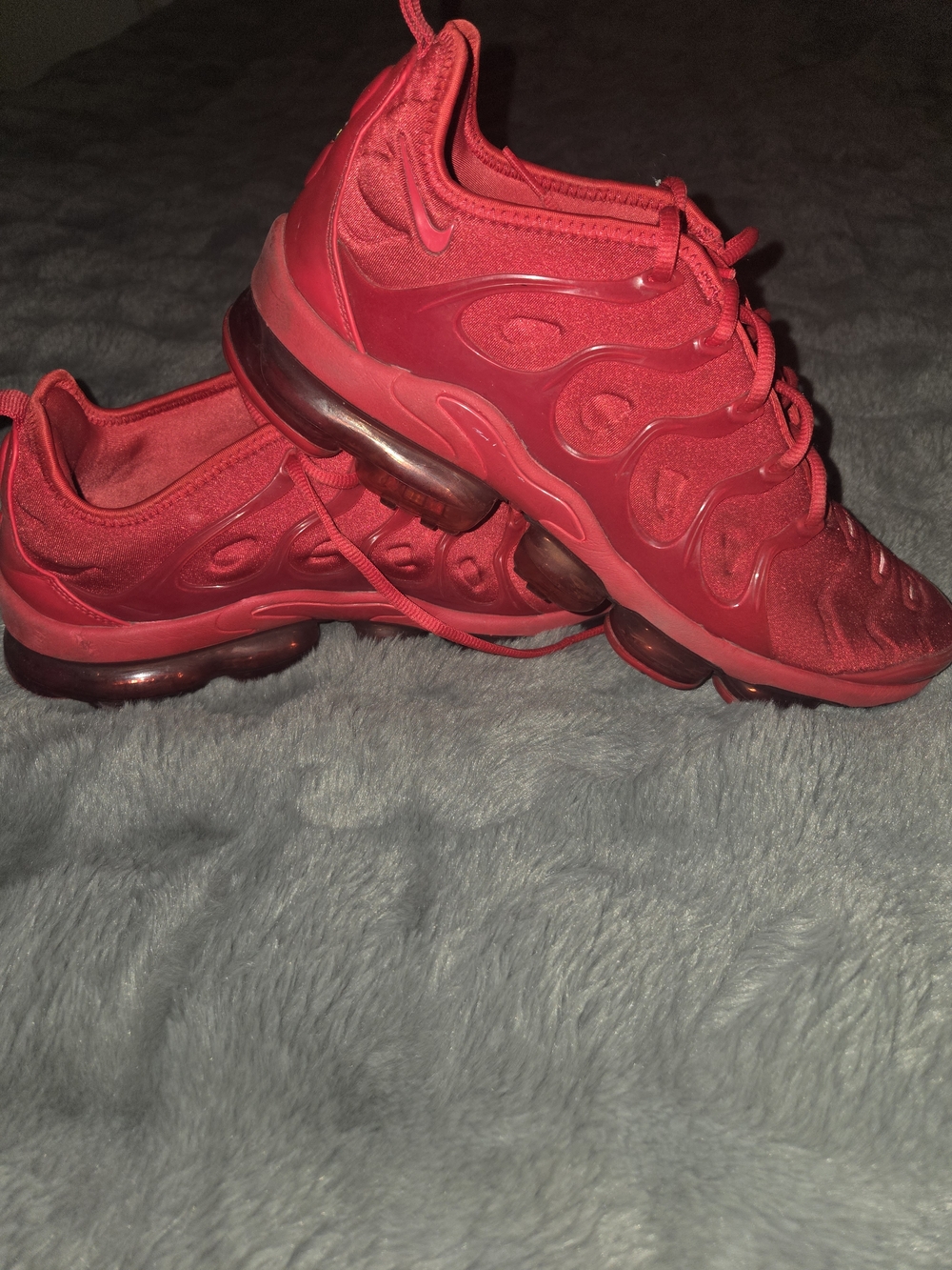 Nike Air VaporMax Plus Red Low-Top Sneakers